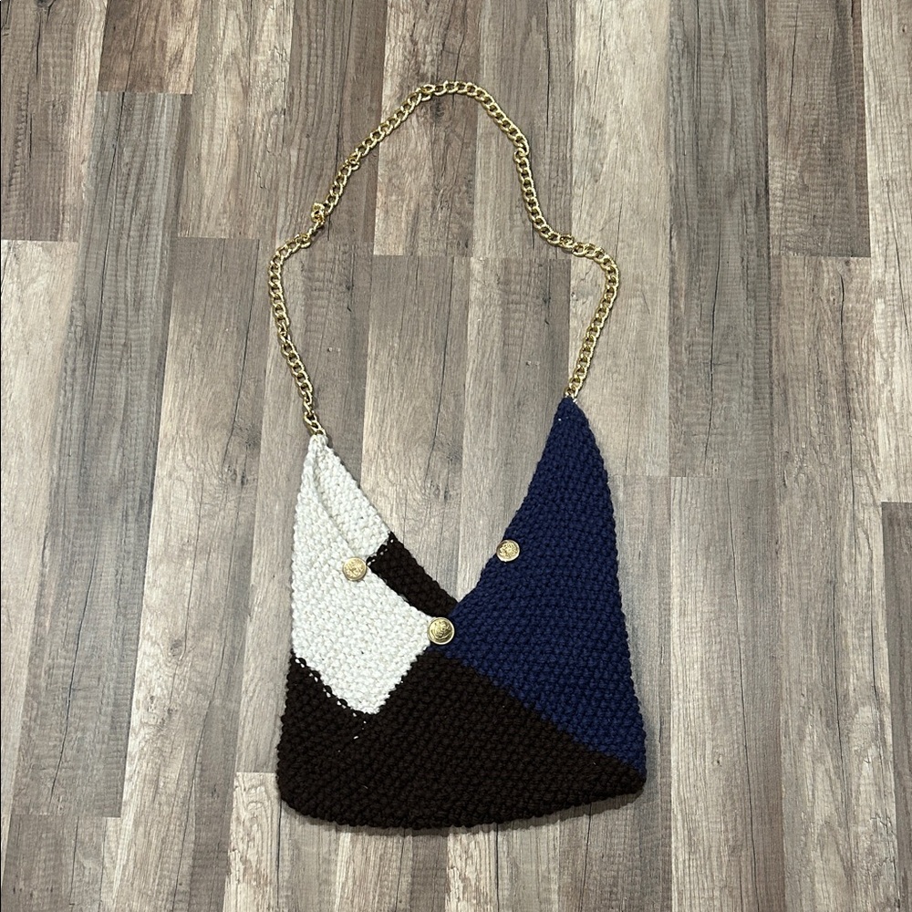 Stylish Multicolor Knit crossbody bag